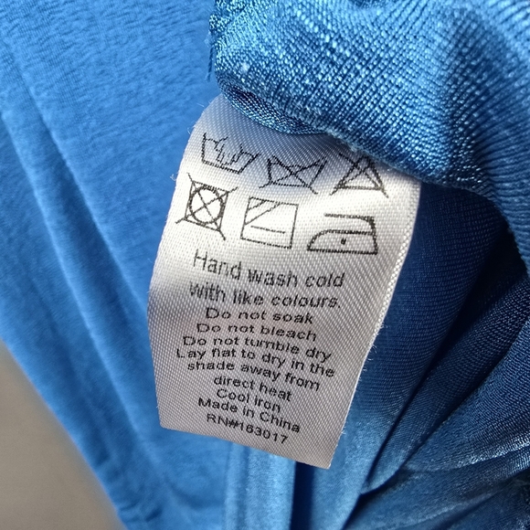 LIONESS Long Sleeve Montana Mini Dress Open Back Blue Womens Size L - Picture 7 of 14